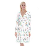 Bluey, Bluey merch, Bluey pattern, Bluey Bluey, bingo, Bluey design, bluey dog Long Sleeve Velvet Front Wrap Dress Bluey, Bluey merch, Bluey pattern, Bluey Bluey, bingo, Bluey design, bluey dog Long Sleeve Velvet Front Wrap Dress