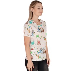 Women s V-Neck Scrub Top 