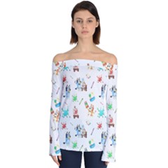 Off Shoulder Long Sleeve Top 