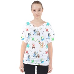 V-Neck Dolman Drape Top 