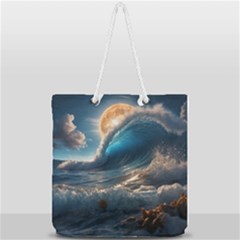 Full Print Rope Handle Tote (Large) 