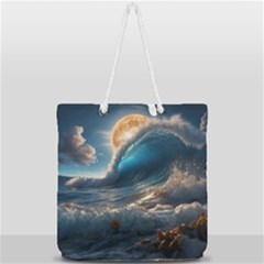 Full Print Rope Handle Tote (Large) 