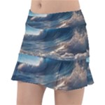 Ocean Sea Waves Classic Tennis Skirt