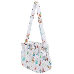 Rope Handles Shoulder Strap Bag 