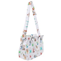 Rope Handles Shoulder Strap Bag 