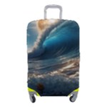 Ocean Sea Waves Luggage Cover (Small)