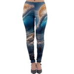 Ocean Sea Waves Lightweight Velour Leggings