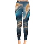 Ocean Sea Waves Inside Out Leggings