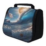 Ocean Sea Waves Full Print Travel Pouch (Small)