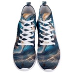 Ocean Sea Waves Men s Lightweight High Top Sneakers