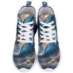 Ocean Sea Waves Women s Lightweight High Top Sneakers