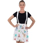 Bluey, Bluey merch, Bluey pattern, Bluey Bluey, bingo, Bluey design, bluey dog Velvet Suspender Skater Skirt Bluey, Bluey merch, Bluey pattern, Bluey Bluey, bingo, Bluey design, bluey dog Velvet Suspender Skater Skirt