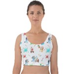 Bluey, Bluey merch, Bluey pattern, Bluey Bluey, bingo, Bluey design, bluey dog Velvet Crop Top Bluey, Bluey merch, Bluey pattern, Bluey Bluey, bingo, Bluey design, bluey dog Velvet Crop Top