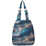 Ocean Sea Waves Center Zip Backpack