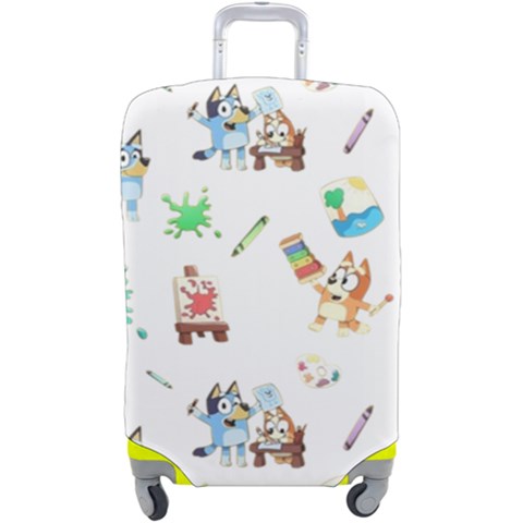 Bluey, Bluey merch, Bluey pattern, Bluey Bluey, bingo, Bluey design, bluey dog Luggage Cover (Large) from ArtsNow.com