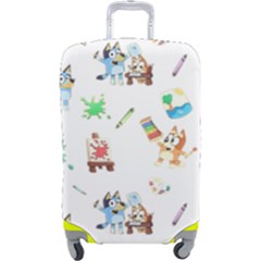 Bluey, Bluey merch, Bluey pattern, Bluey Bluey, bingo, Bluey design, bluey dog Luggage Cover (Large) from ArtsNow.com