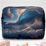 Ocean Sea Waves Make Up Pouch (Large)
