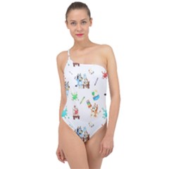 Classic One Shoulder Swimsuit 