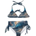 Ocean Sea Waves Kids  Classic Bikini Set