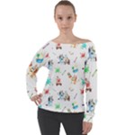 Bluey, Bluey merch, Bluey pattern, Bluey Bluey, bingo, Bluey design, bluey dog Off Shoulder Long Sleeve Velour Top Bluey, Bluey merch, Bluey pattern, Bluey Bluey, bingo, Bluey design, bluey dog Off Shoulder Long Sleeve Velour Top
