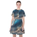 Ocean Sea Waves Sailor Dress