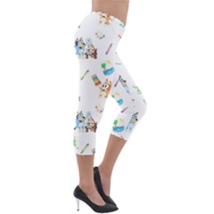 Lightweight Velour Capri Leggings  
