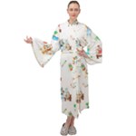Bluey, Bluey merch, Bluey pattern, Bluey Bluey, bingo, Bluey design, bluey dog Maxi Velvet Kimono Bluey, Bluey merch, Bluey pattern, Bluey Bluey, bingo, Bluey design, bluey dog Maxi Velvet Kimono