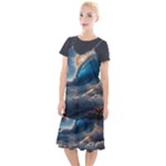 Ocean Sea Waves Camis Fishtail Dress