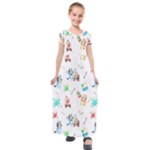 Bluey, Bluey merch, Bluey pattern, Bluey Bluey, bingo, Bluey design, bluey dog Kids Short Sleeve Maxi Dress Bluey, Bluey merch, Bluey pattern, Bluey Bluey, bingo, Bluey design, bluey dog Kids Short Sleeve Maxi Dress