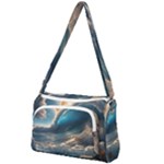 Ocean Sea Waves Front Pocket Crossbody Bag