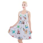 Bluey, Bluey merch, Bluey pattern, Bluey Bluey, bingo, Bluey design, bluey dog Halter Party Swing Dress Bluey, Bluey merch, Bluey pattern, Bluey Bluey, bingo, Bluey design, bluey dog Halter Party Swing Dress