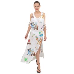 Maxi Chiffon Cover Up Dress 