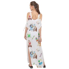 Maxi Chiffon Cover Up Dress 