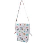 Bluey, Bluey merch, Bluey pattern, Bluey Bluey, bingo, Bluey design, bluey dog Folding Shoulder Bag Bluey, Bluey merch, Bluey pattern, Bluey Bluey, bingo, Bluey design, bluey dog Folding Shoulder Bag