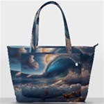 Ocean Sea Waves Back Pocket Shoulder Bag 