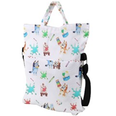 Fold Over Handle Tote Bag 