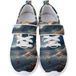 Ocean Sea Waves Men s Velcro Strap Shoes