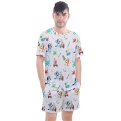 Men s Mesh T-Shirt and Shorts Set 
