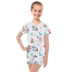 Kids  Mesh T-Shirt and Shorts Set 