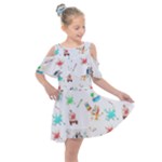 Bluey, Bluey merch, Bluey pattern, Bluey Bluey, bingo, Bluey design, bluey dog Kids Shoulder Cutout Chiffon Dress Bluey, Bluey merch, Bluey pattern, Bluey Bluey, bingo, Bluey design, bluey dog Kids Shoulder Cutout Chiffon Dress