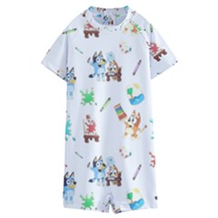 Kids  Boyleg Half Suit Swimwear 