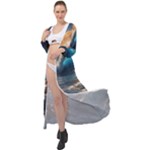 Ocean Sea Waves Maxi Chiffon Beach Wrap