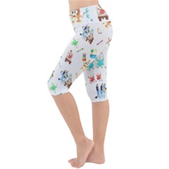 Lightweight Velour Cropped Yoga Leggings 