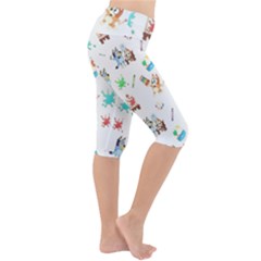 Lightweight Velour Cropped Yoga Leggings 