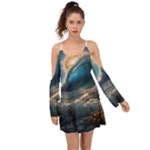 Ocean Sea Waves Boho Dress