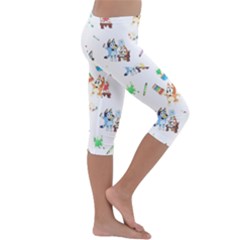 Kids  Lightweight Velour Capri Leggings  
