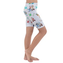 Kids  Lightweight Velour Cropped Yoga Leggings 