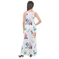 Sleeveless Velour Maxi Dress 