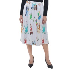 Classic Velour Midi Skirt  