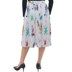 Classic Velour Midi Skirt  